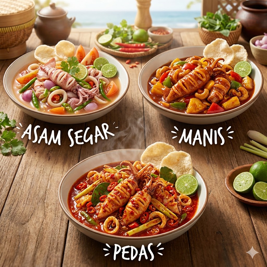 Cumi Asam Segar Kedai Tiga Nyonya